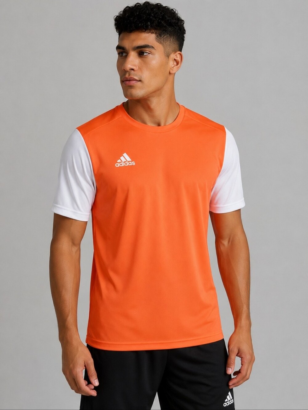 NWT Adidas Estro 19 Soccer Jersey | Solar Orange/White